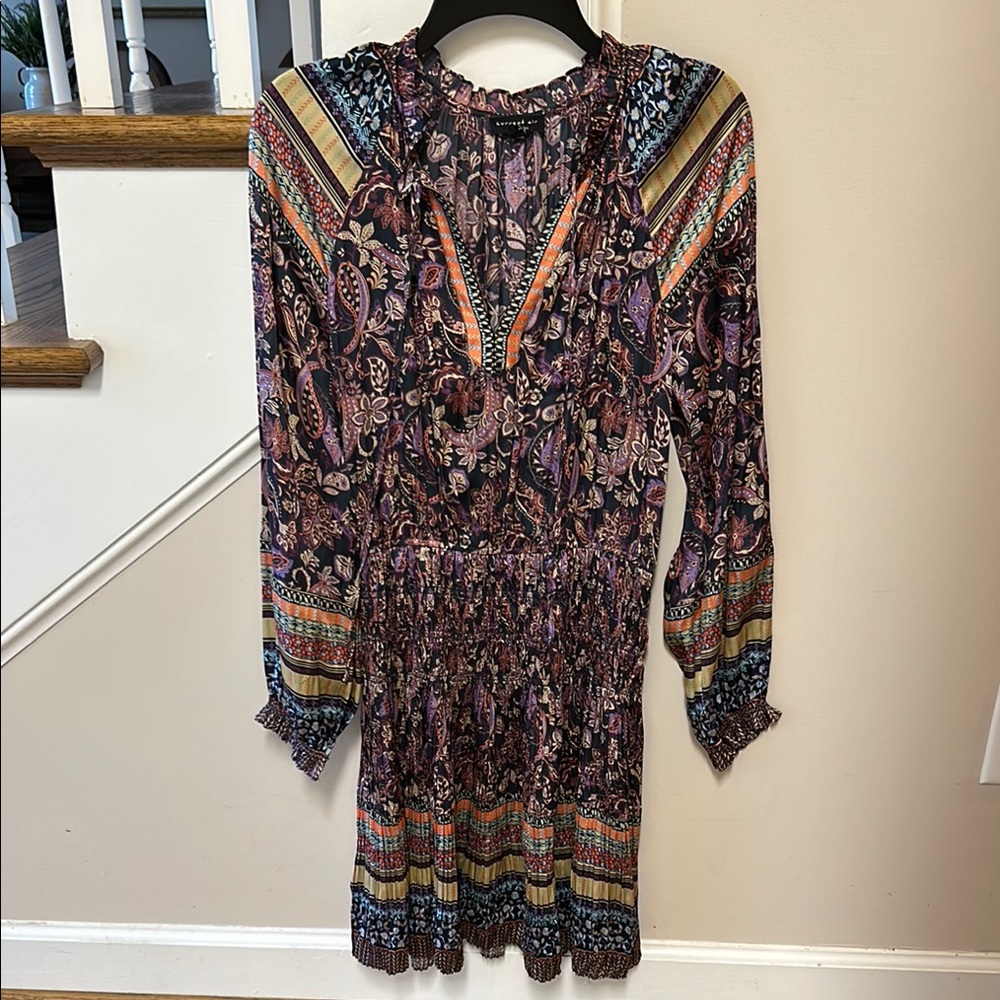Anthropologie Current Air stunning long sleeve dresss like new